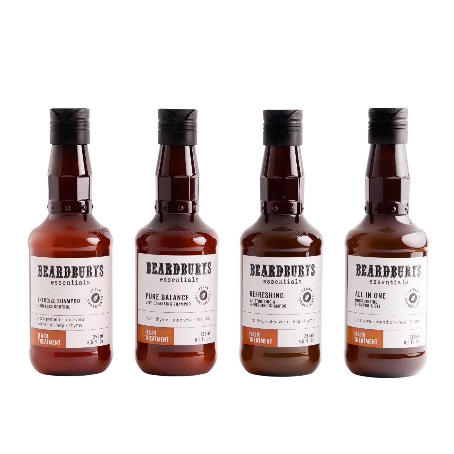 Beardburys Essentials Pure Balance with thyme and mint promotes a balanced scalp