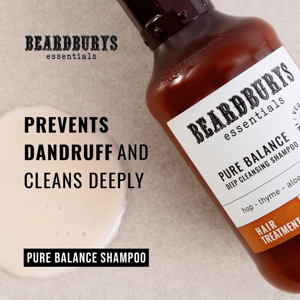 Beardburys Pure Balance vegan and pH-balanced care aligns with eco-friendly routines