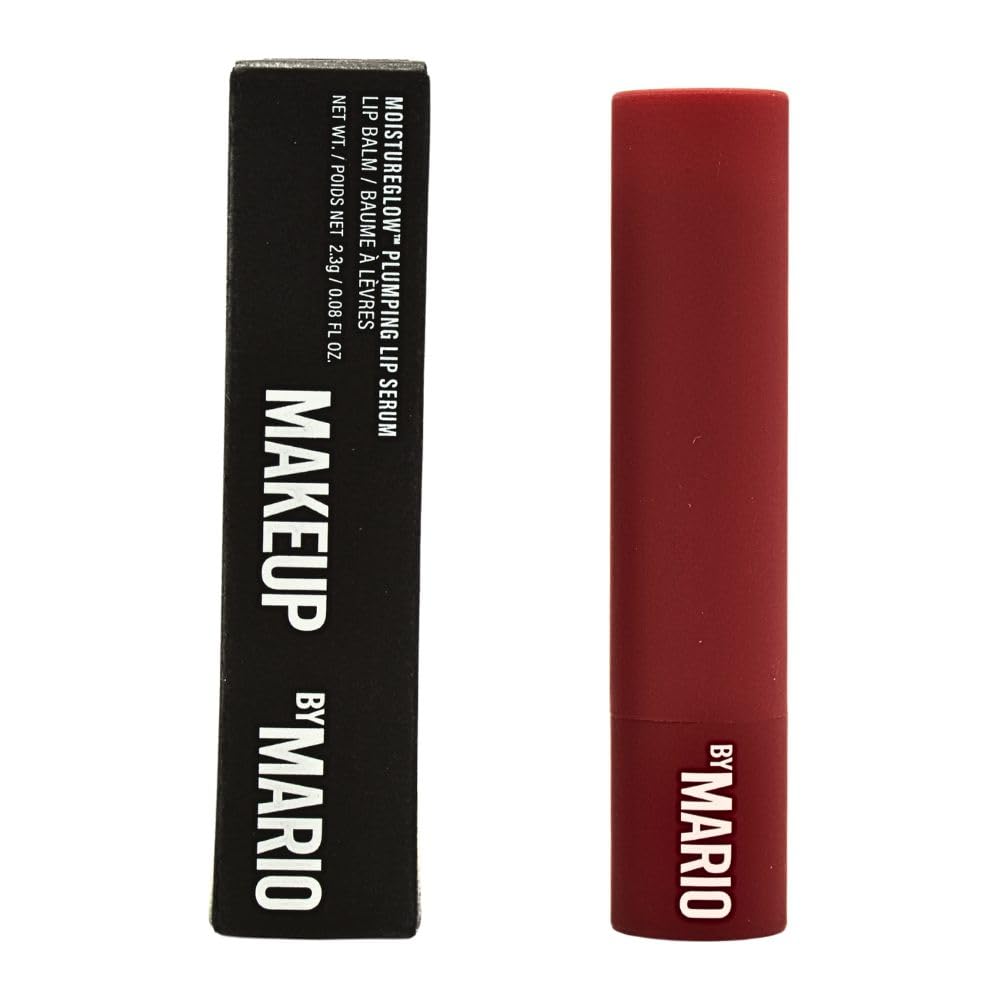 BY MARIO MoistureGlow Lip Serum bottle pour adds hydrating shine.