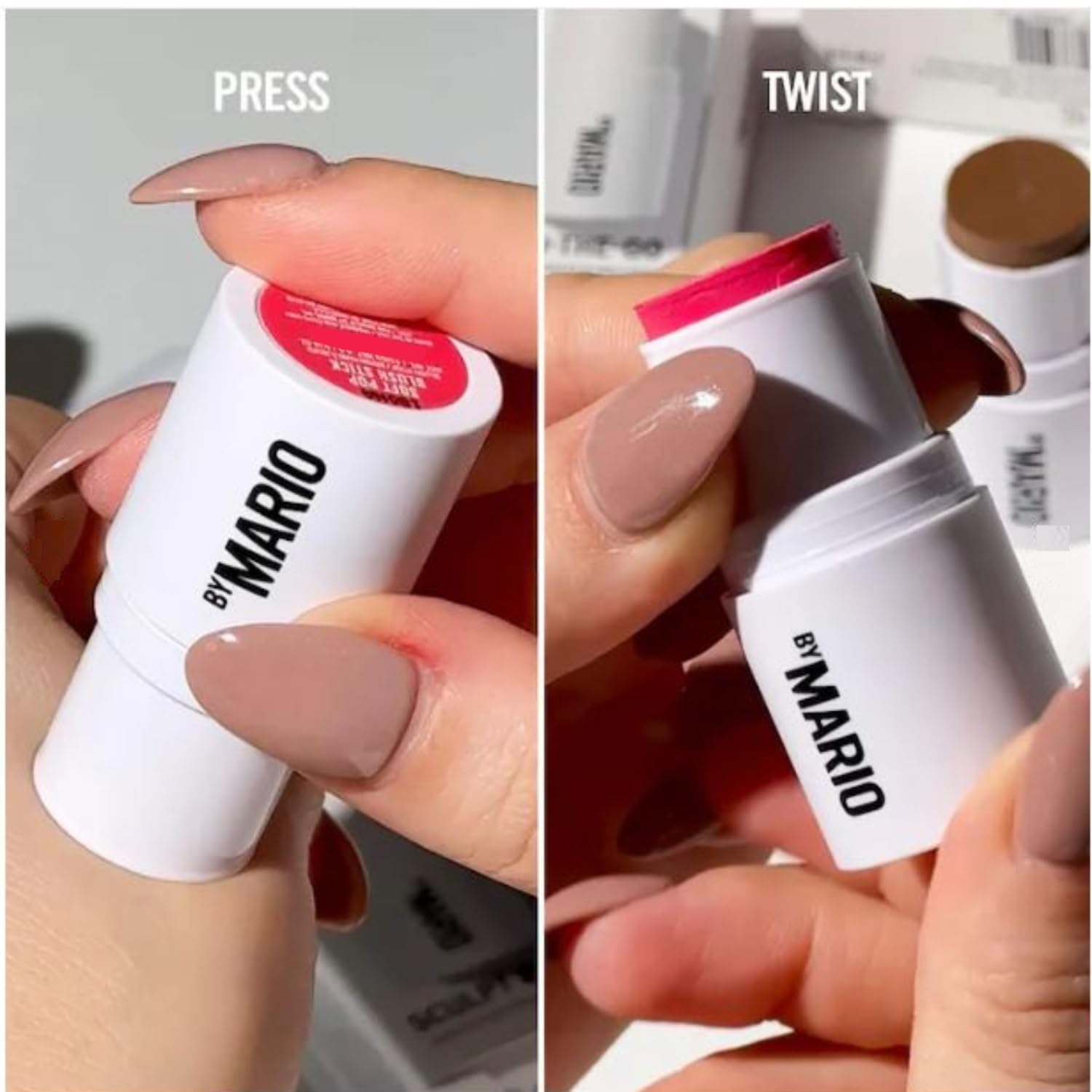 BY MARIO on-the-go duo pack shown with compact design for travel-friendly makeup