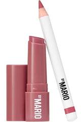 BY MARIO Rosewood Glow lip serum bottle provides hydrated, plumping shine for everyday lips.