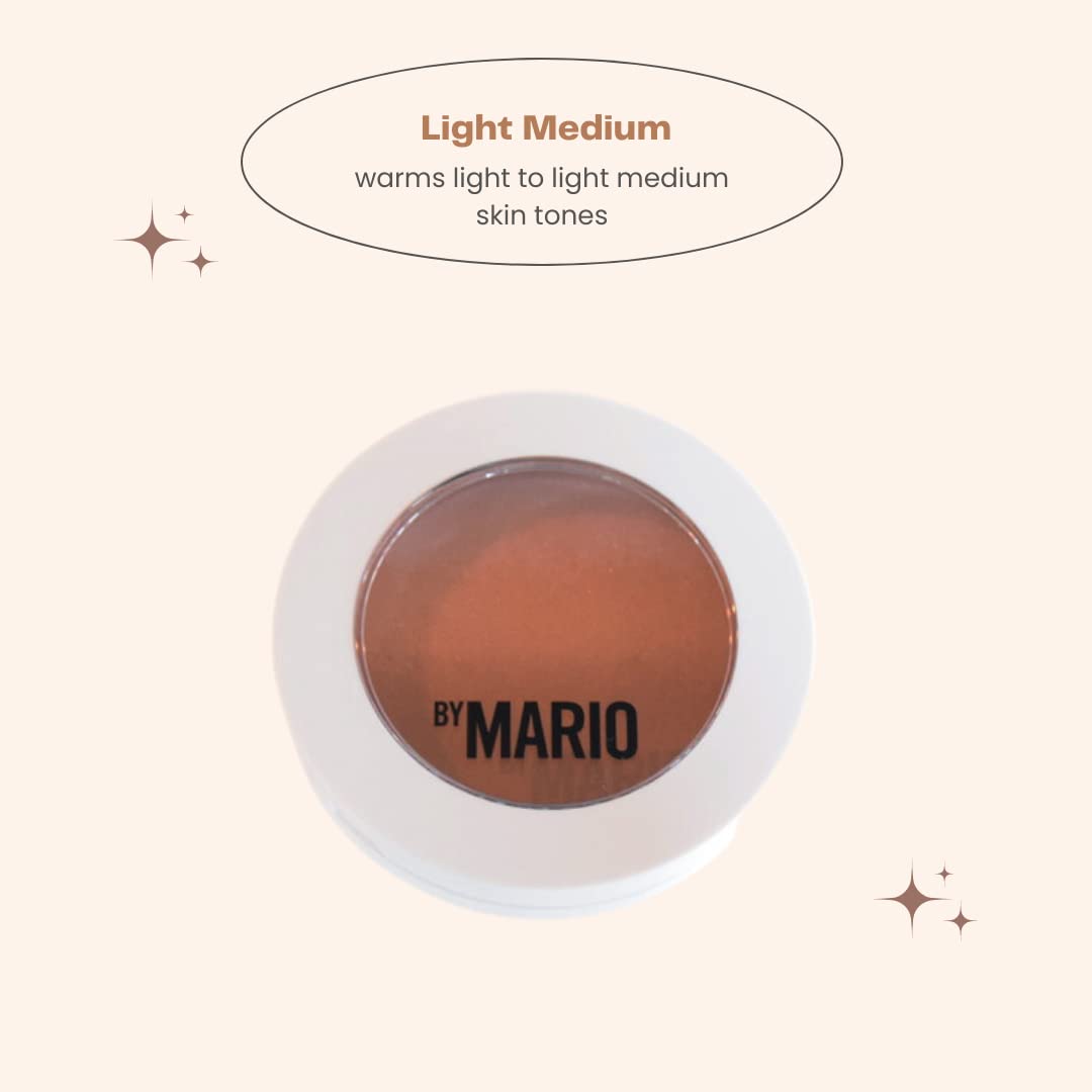 BY MARIO SoftSculpt bronzer swatch on skin adding natural warmth
