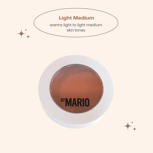BY MARIO SoftSculpt bronzer swatch on skin adding natural warmth