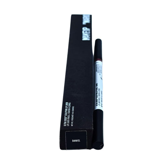 BY MARIO Ultra Suede Sculpting Lip Pencil dual-ended brush shown blending