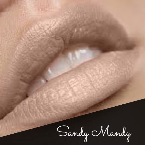 By The Clique lip kit beige nude liner close-up for precise definition