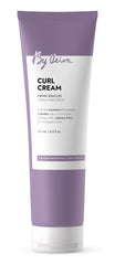 By Veira Curl Cream bottle demonstrates a nourishing formula for defined curls.