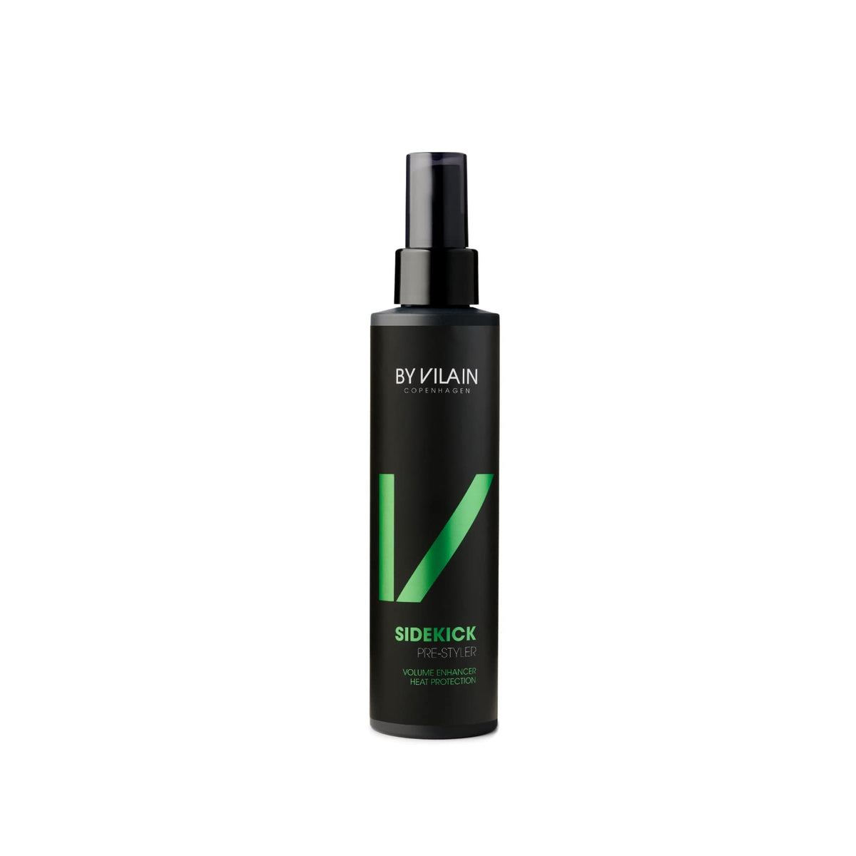 By Vilain Sidekick spray application for effortless volume and long-lasting hold.