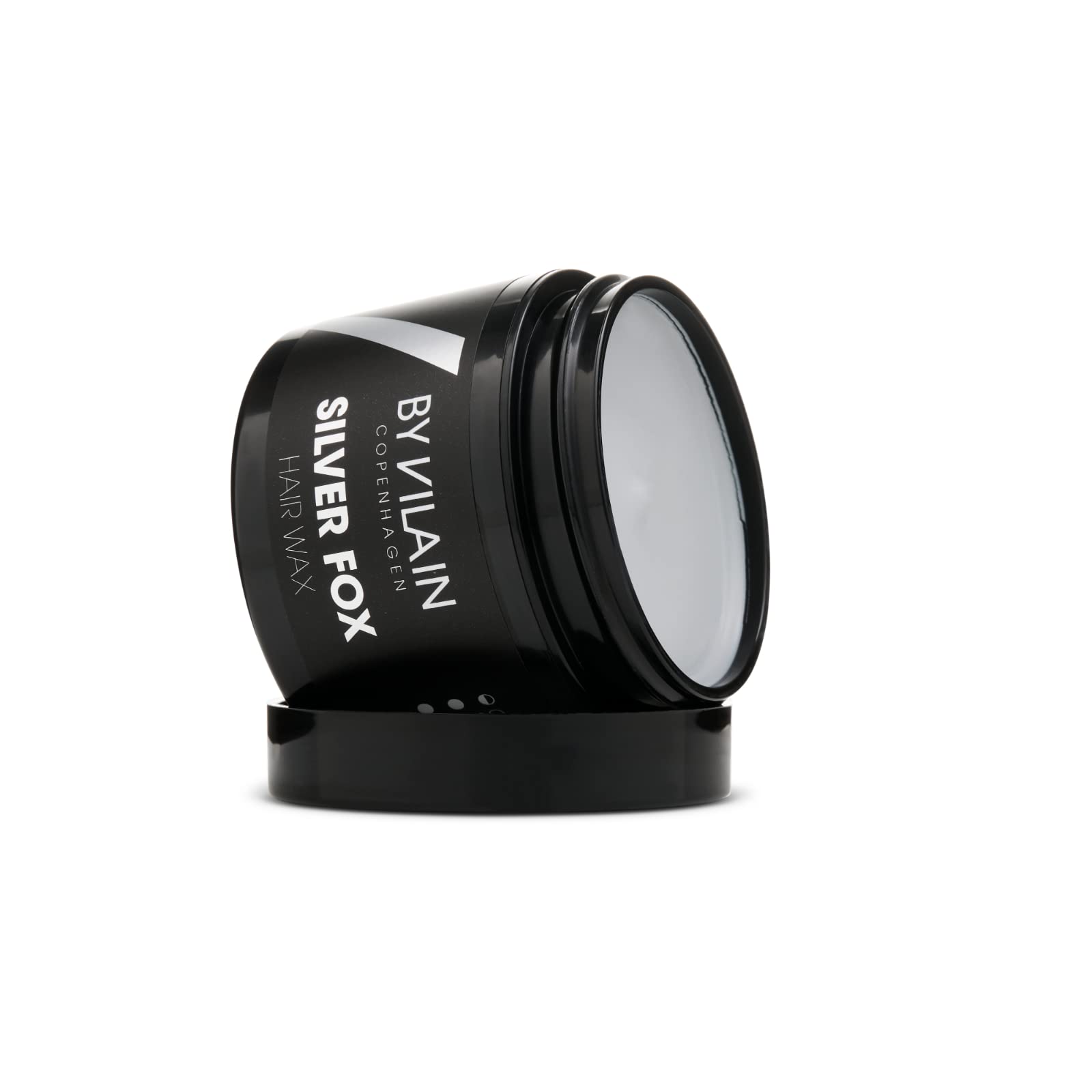 By Vilain Silver Fox Mud Wax adds density for fuller-looking hair.
