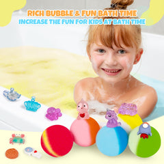 BYGGVIR kids enjoy bath time with smiles and bubbly color.