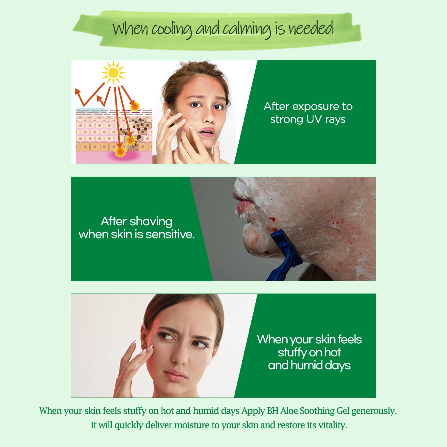 Label highlights 98% aloe vera with a clean formula.