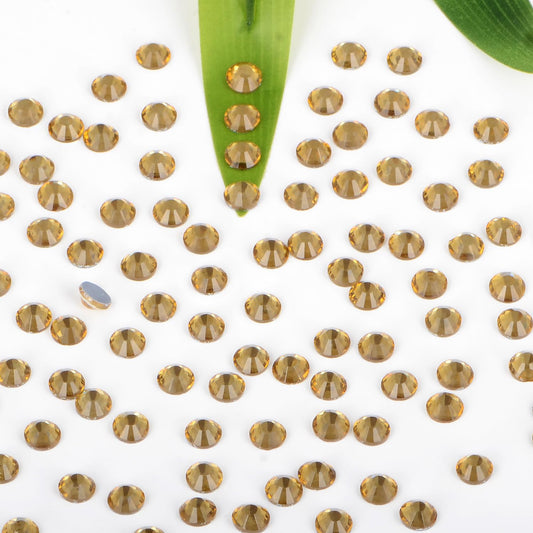 Bymitel rhinestones with heat-activated glue ready for easy adhesion on fabrics and accessories