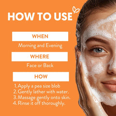 By Nature Vitamin C + Turmeric Gel Cleanser supports an even-toned look daily.