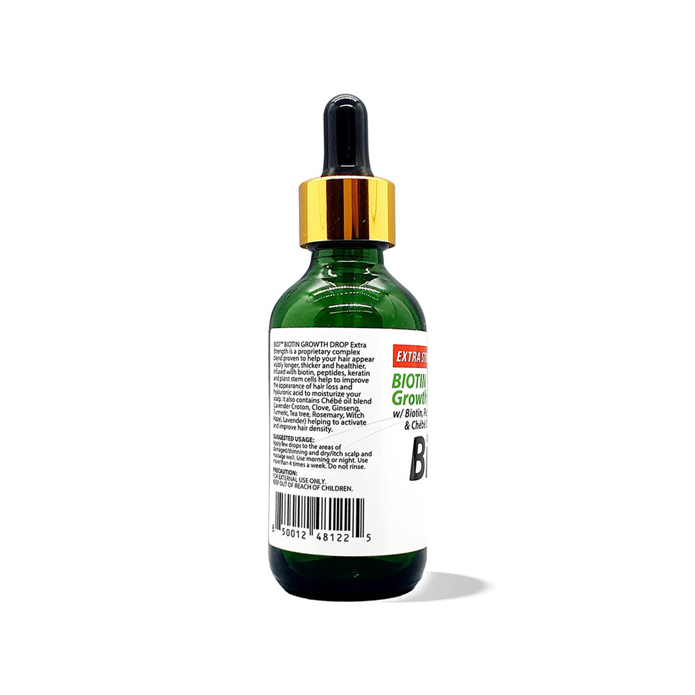 By Natures Bio7 Biotin Growth Drop ingredients blend highlights biotin and peptides for hair support