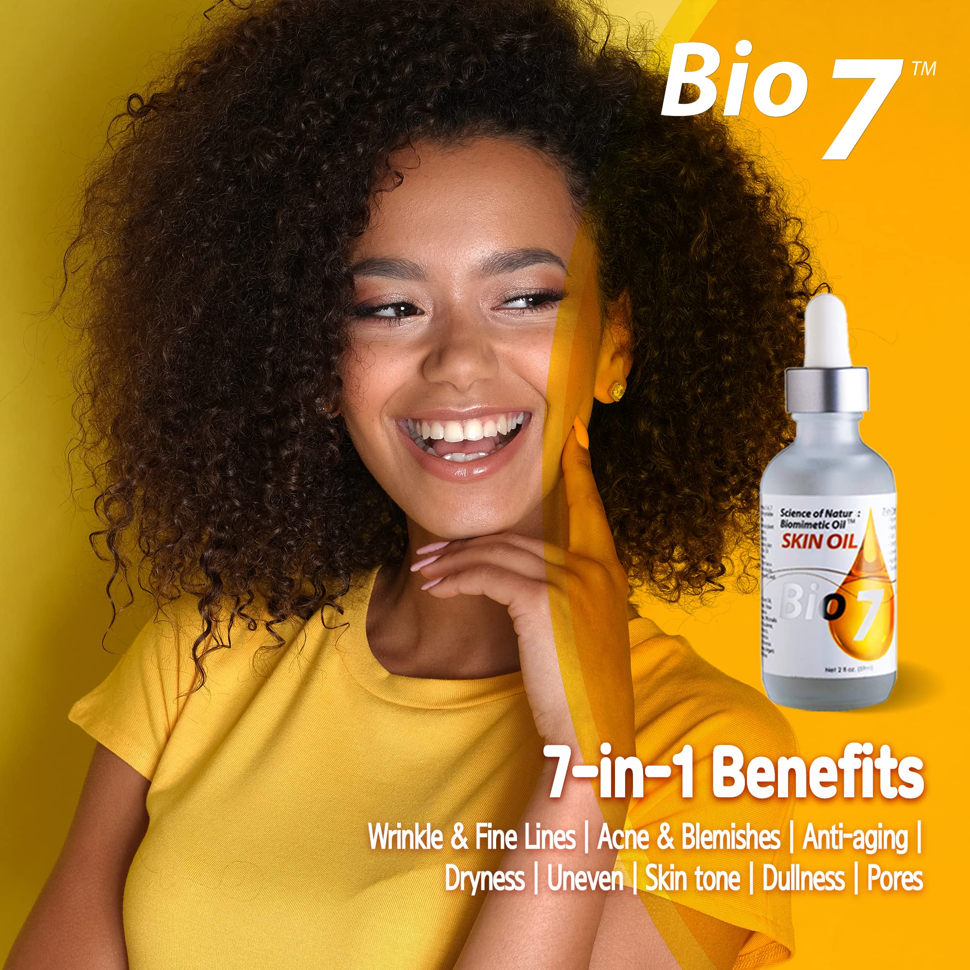 By Natures Bio7 Skin Oil green coffee bean extract close-up