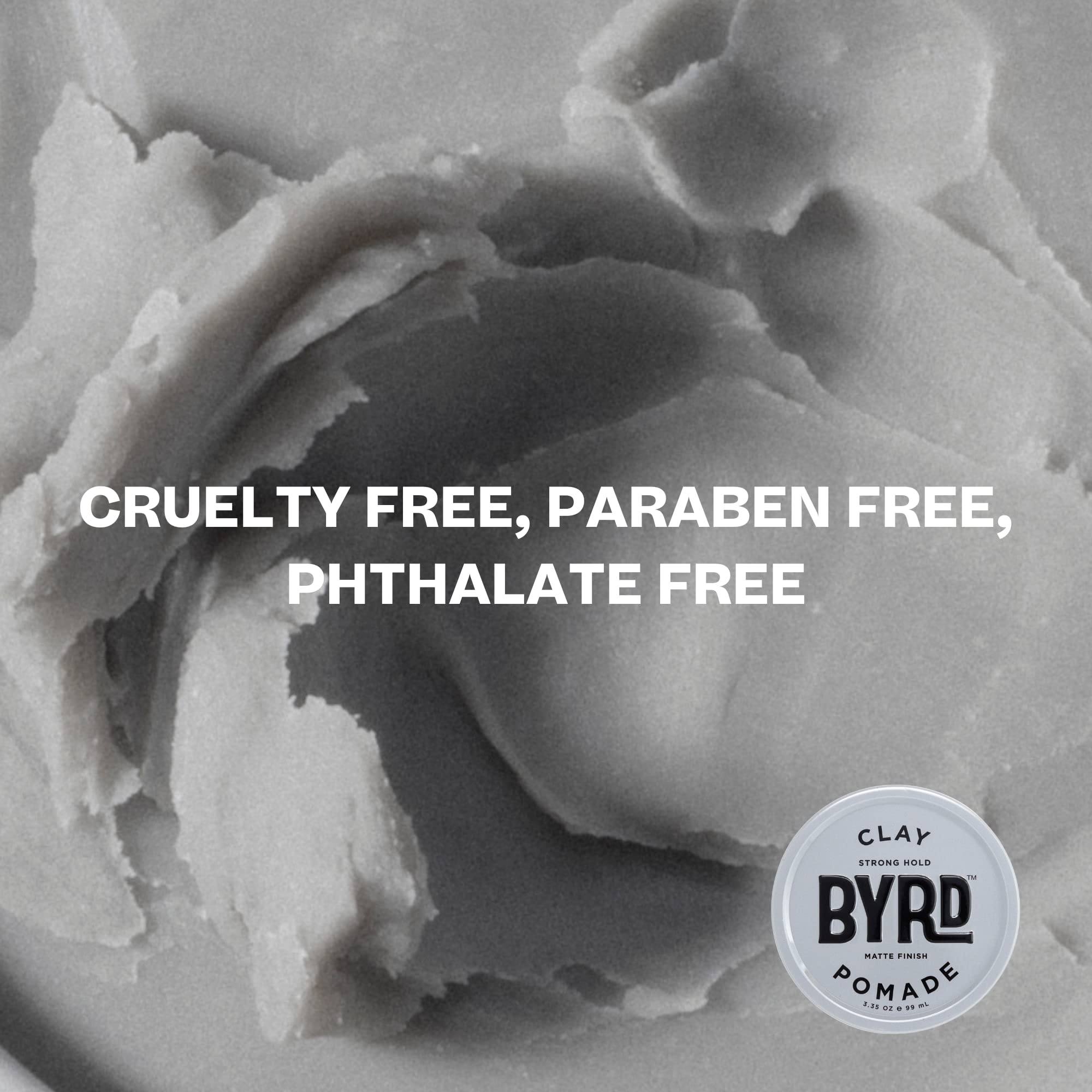 BYRD Hair Clay Pomade 2-Pack Made in California highlights heritage.