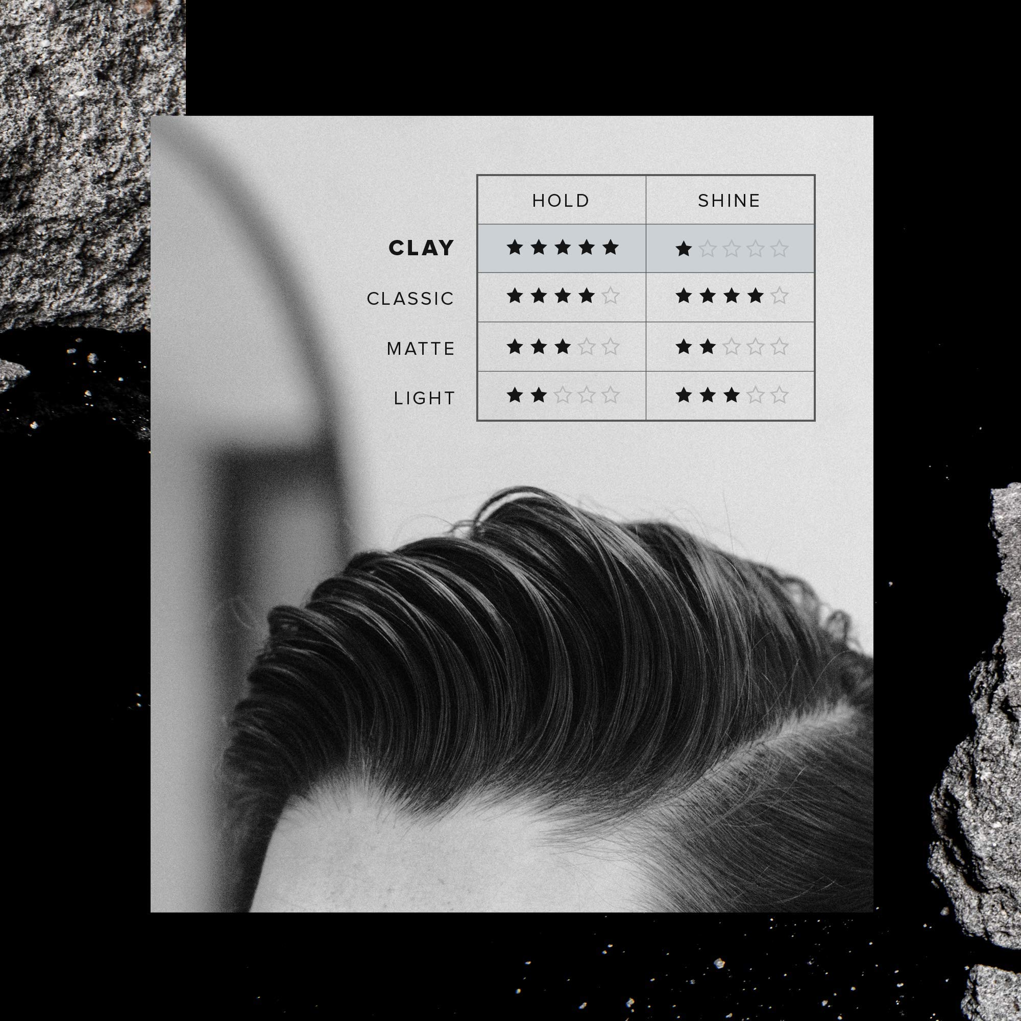 BYRD Hair Clay Pomade 2-Pack applying from roots to ends for even distribution.