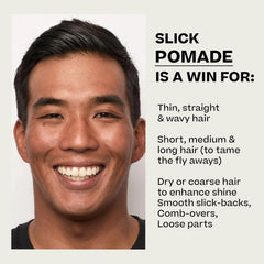 BYRD Slick Pomade 2-pack open tin for fresh styling control