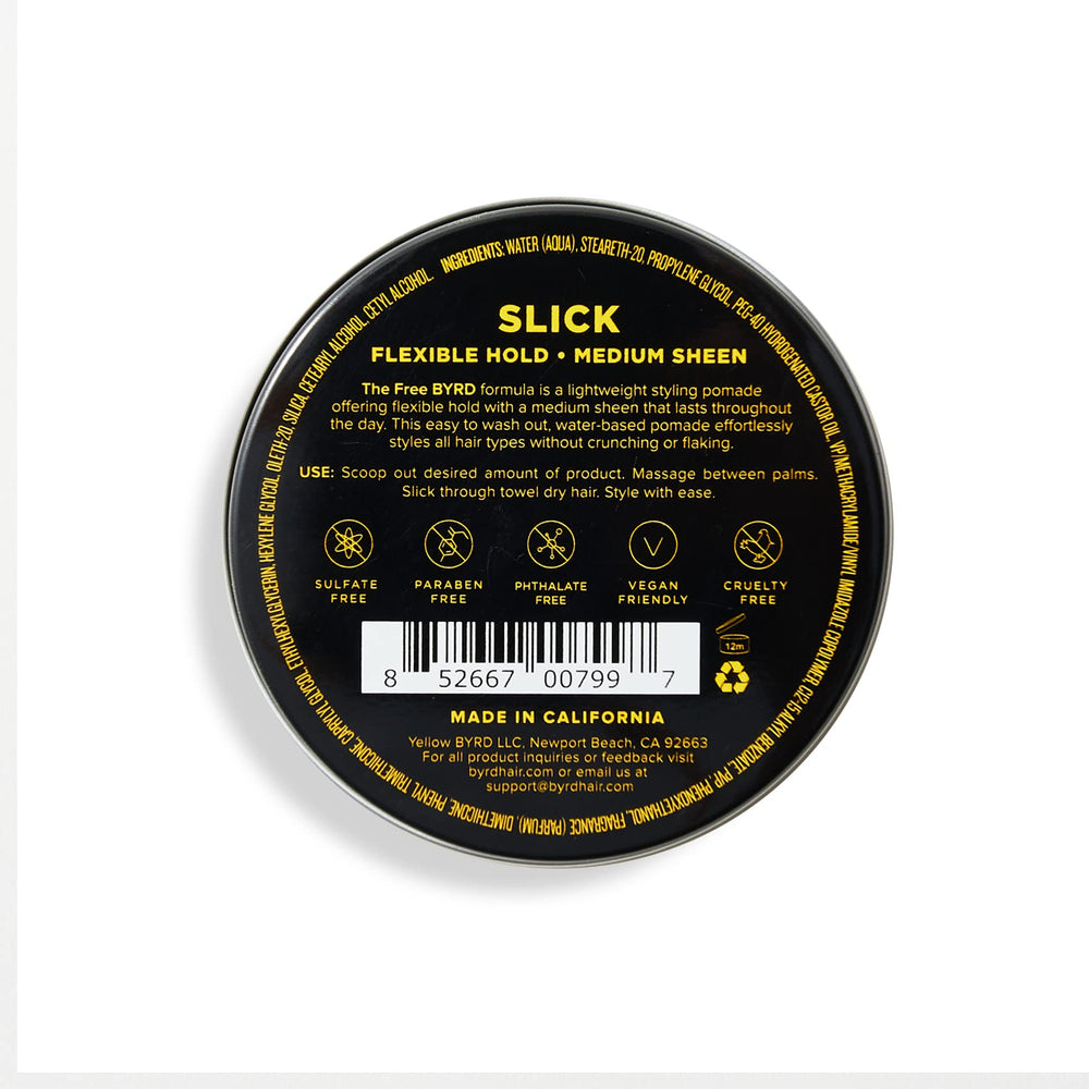 BYRD Hairdo Slick Pomade in daily grooming routine setup