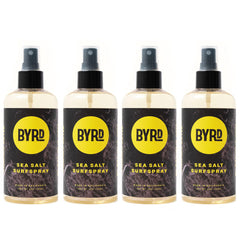 BYRD Sea Salt Surfspray bottle front view with logo for textured beach hair
