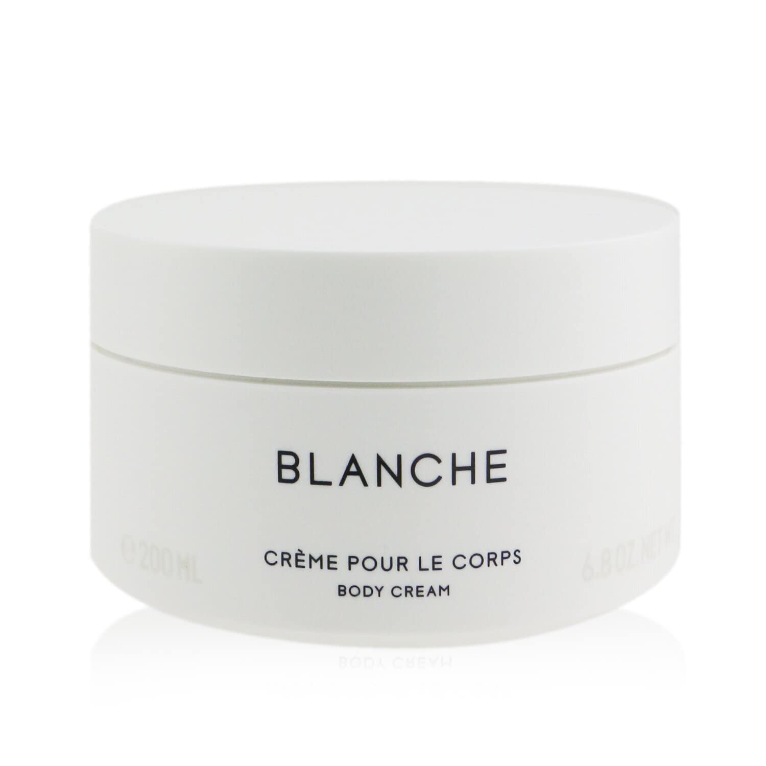 Byredo Blanche Body Cream bottle highlighting hydrating formula for daily use.