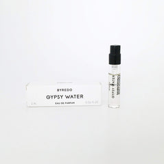 Byredo Gypsy Water bottle close-up highlighting warm amber and citrus notes