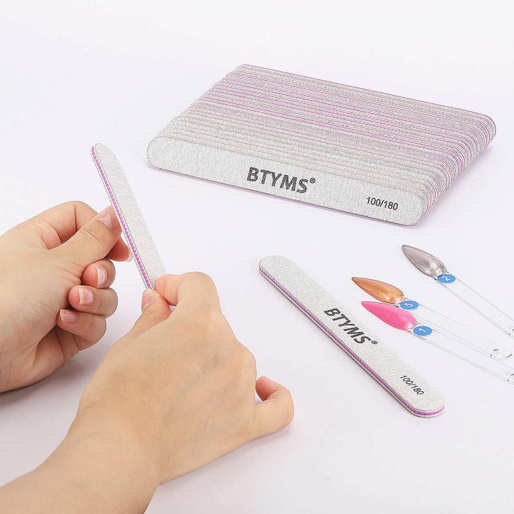 BTYMS 100-count set for natural and artificial nails in salons