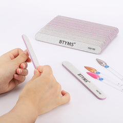 BTYMS 100-count set for natural and artificial nails in salons