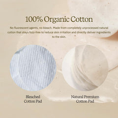 Organic cotton pad from ByUR ready for gentle cleansing and moisture delivery.