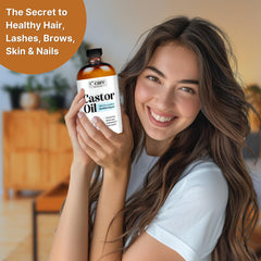 C CARE oil on skin for deep moisturization and radiance.
