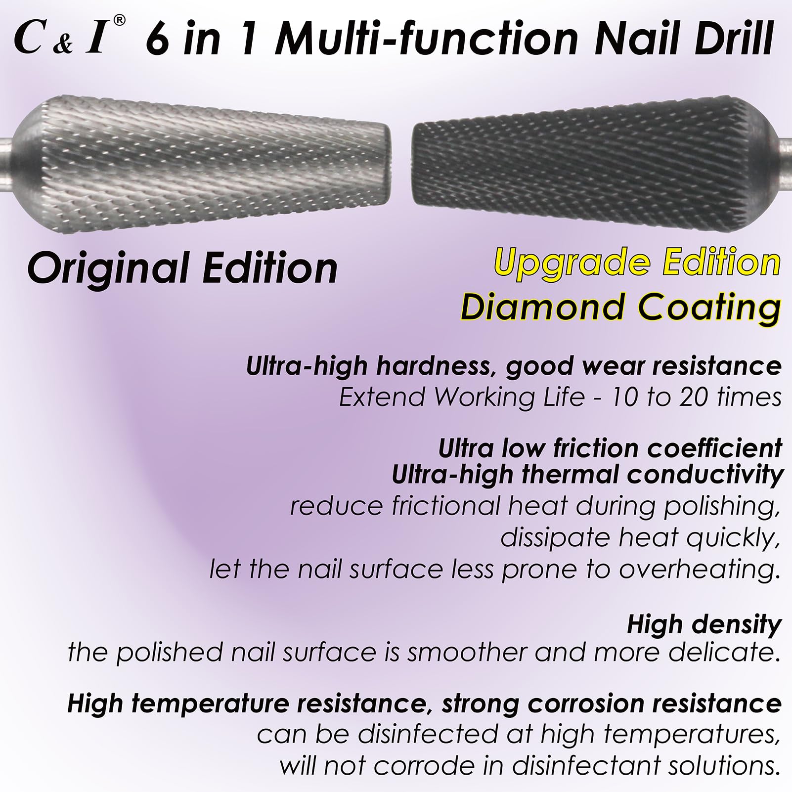 C & I six-in-one design combines three sizes for varied filing tasks.