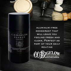 Cruelty-free logo on C O Bigelow Elixir Black packaging
