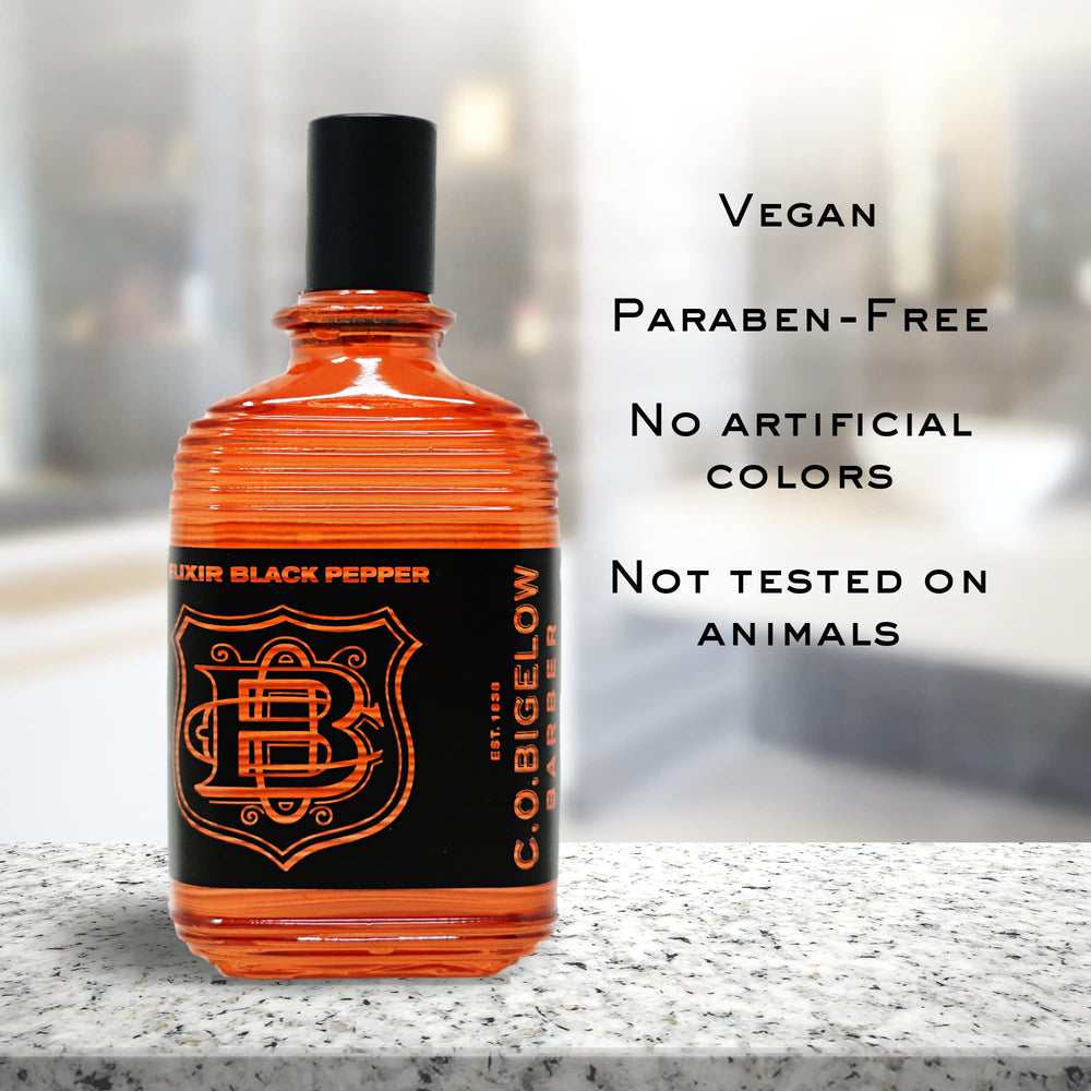 C. O. Bigelow Elixir spray delivering a refined bourbon and sandalwood aroma.