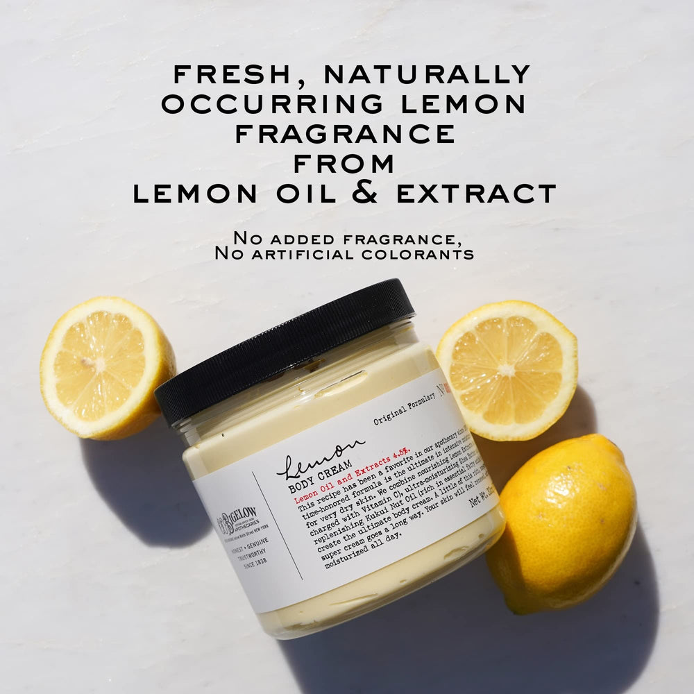 C.O. Bigelow Lemon Body Cream being applied to the arm for quick absorption