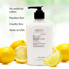 C.O. Bigelow body lotion shea butter texture close-up for intense moisture.