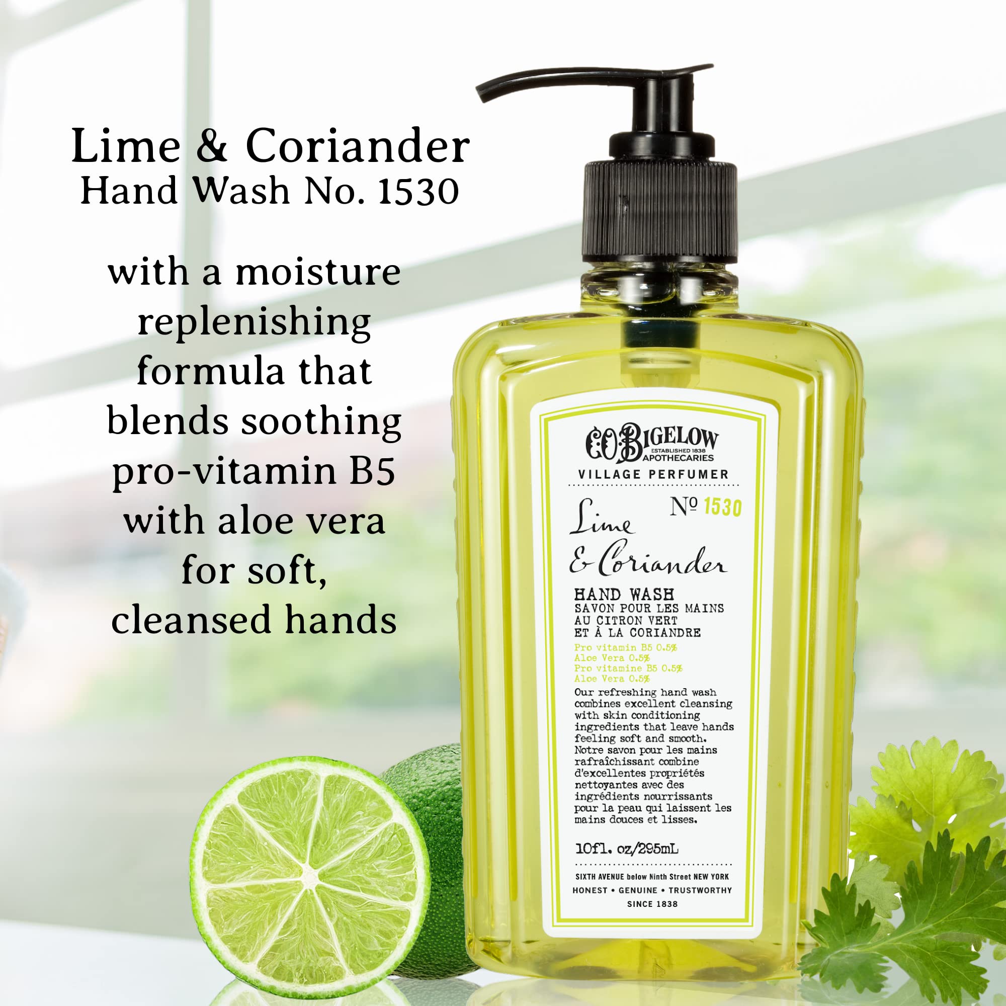 C.O. Bigelow Lime Coriander Body Lotion quickly absorbs for soft skin