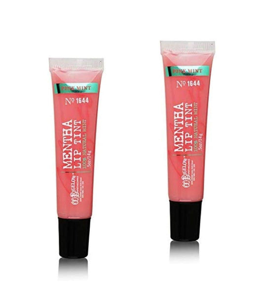 C. O. Bigelow Mentha 2 Pack Lip Tint Pink Mint adds natural color and light moisture.