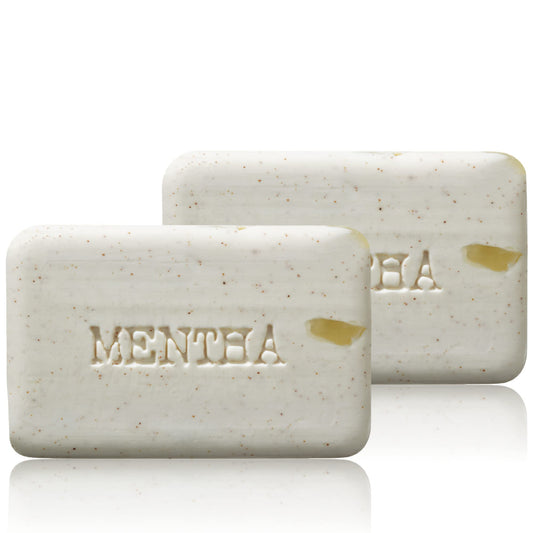 C.O. Bigelow Mentha exfoliating bar soap pack of 2 for daily cleansing