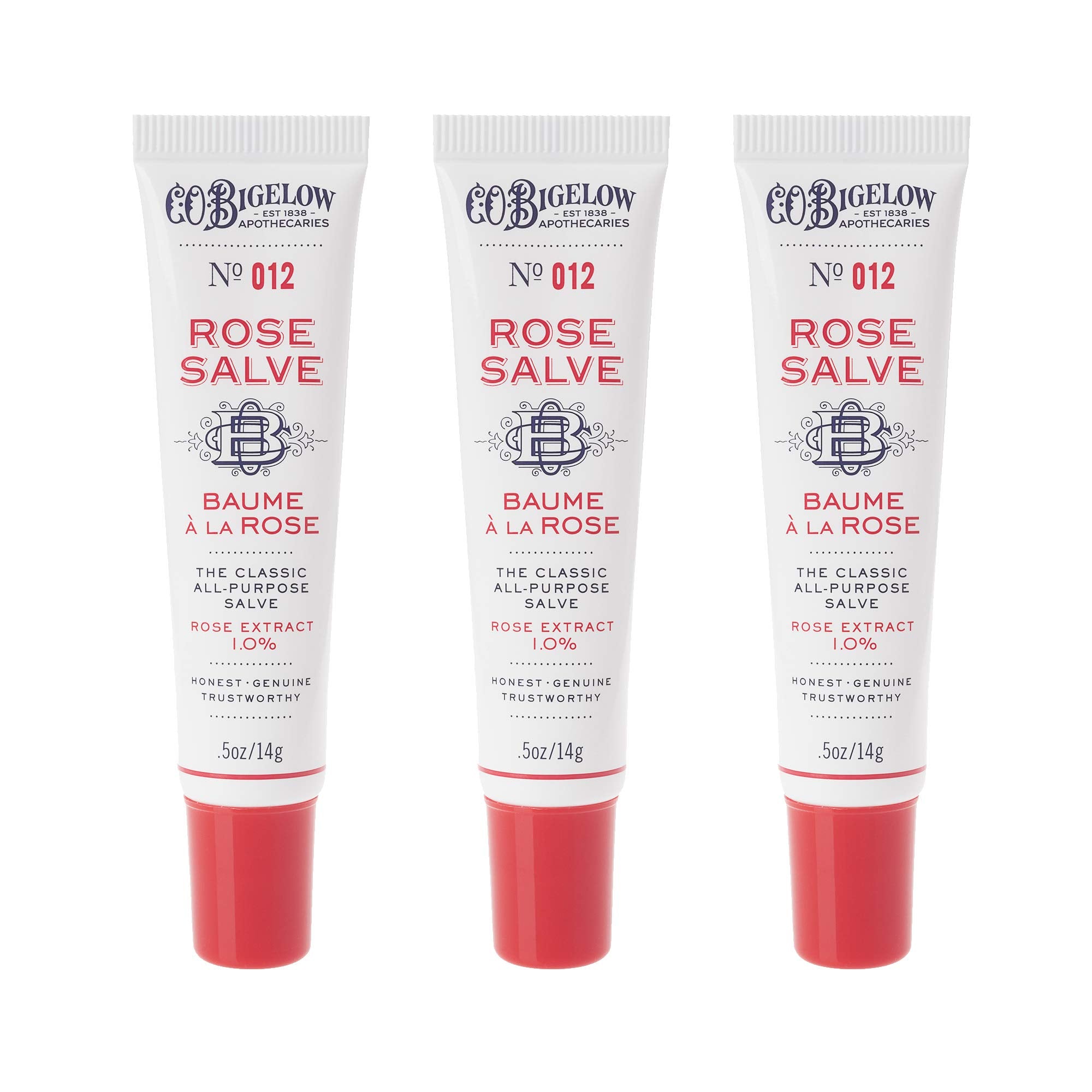 C.O. Bigelow Rose Salve Tubes at home demonstrates daily hydration.