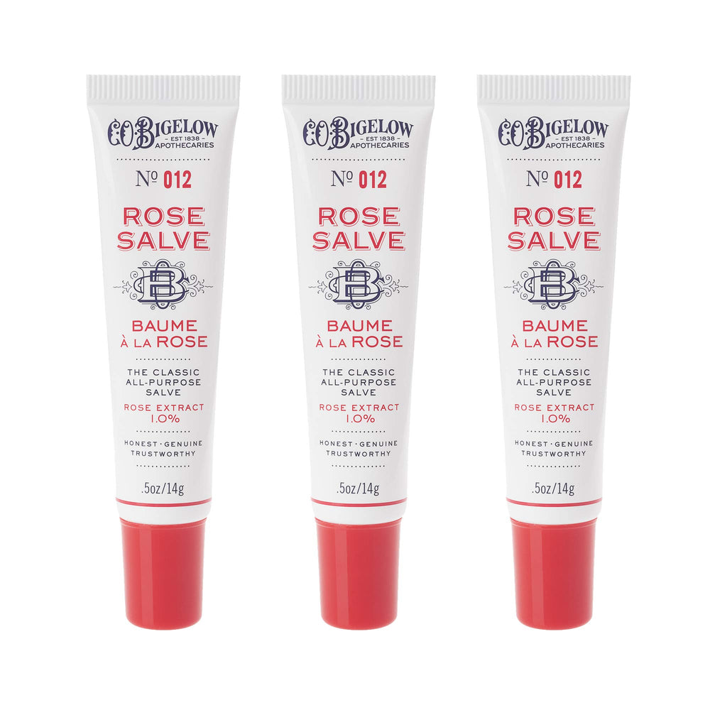 C.O. Bigelow Rose Salve Tubes at home demonstrates daily hydration.