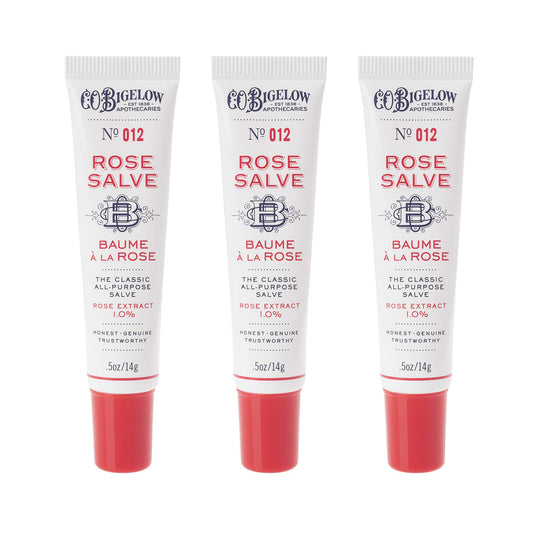 C.O. Bigelow Rose Salve Tubes at home demonstrates daily hydration.