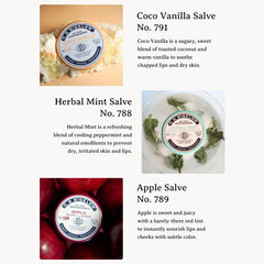 C.O. Bigelow Herbal Mint salve tin cools and soothes skin.