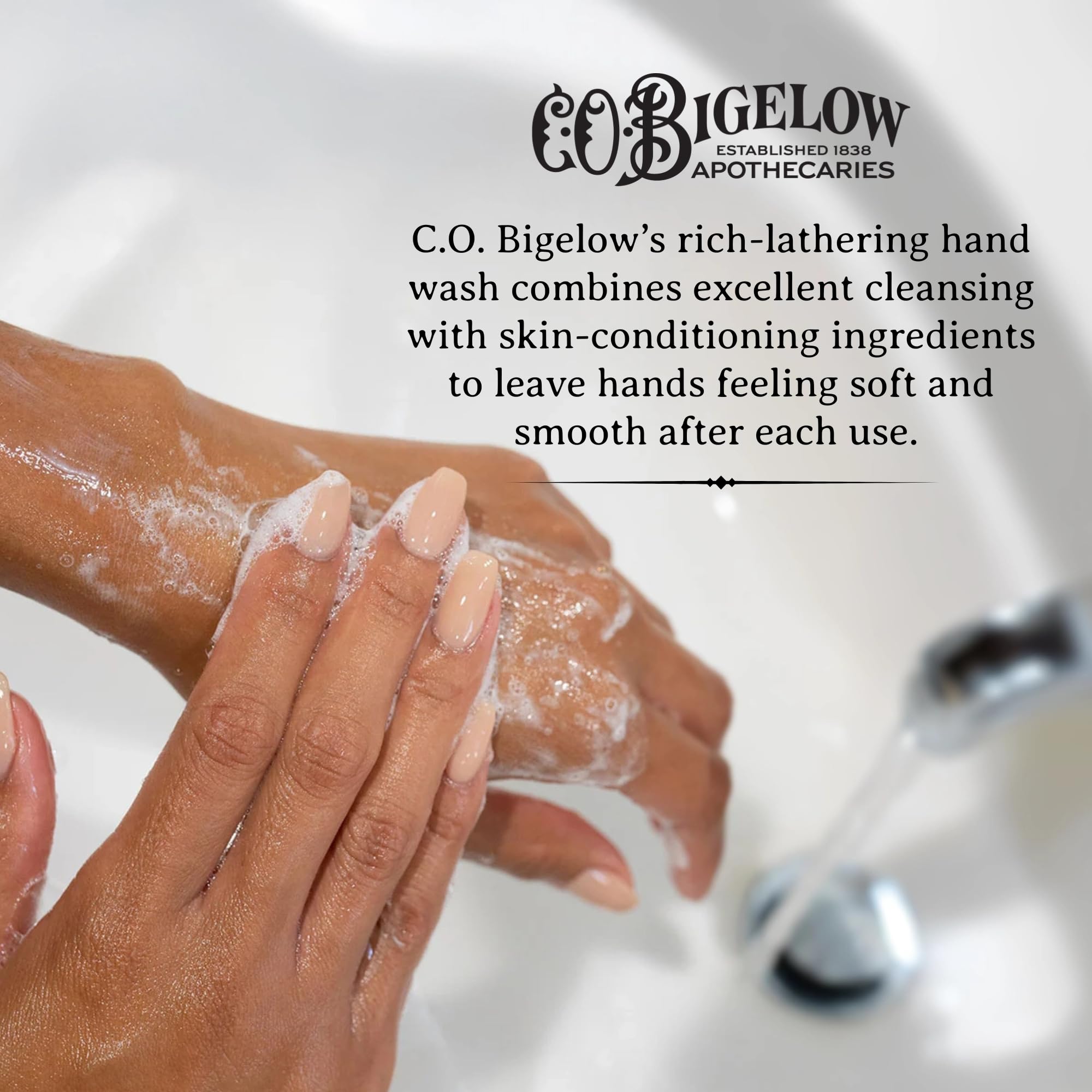 C.O. Bigelow West Village Rose pump shows easy, controlled dispensing