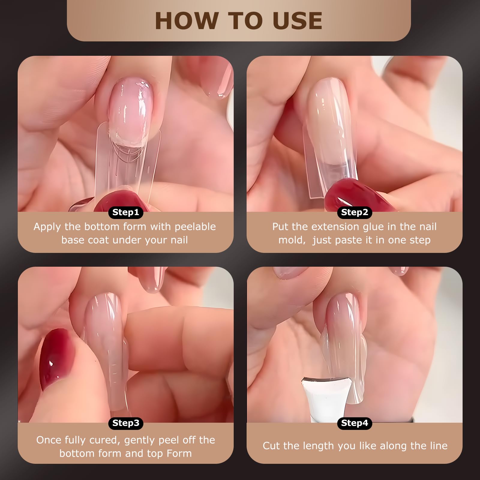 C12rtive 14 sizes top-and-bottom forms cover a wide range of finger shapes