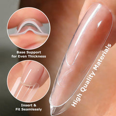 C12rtive positioning lines on form aid quick, precise nail shaping