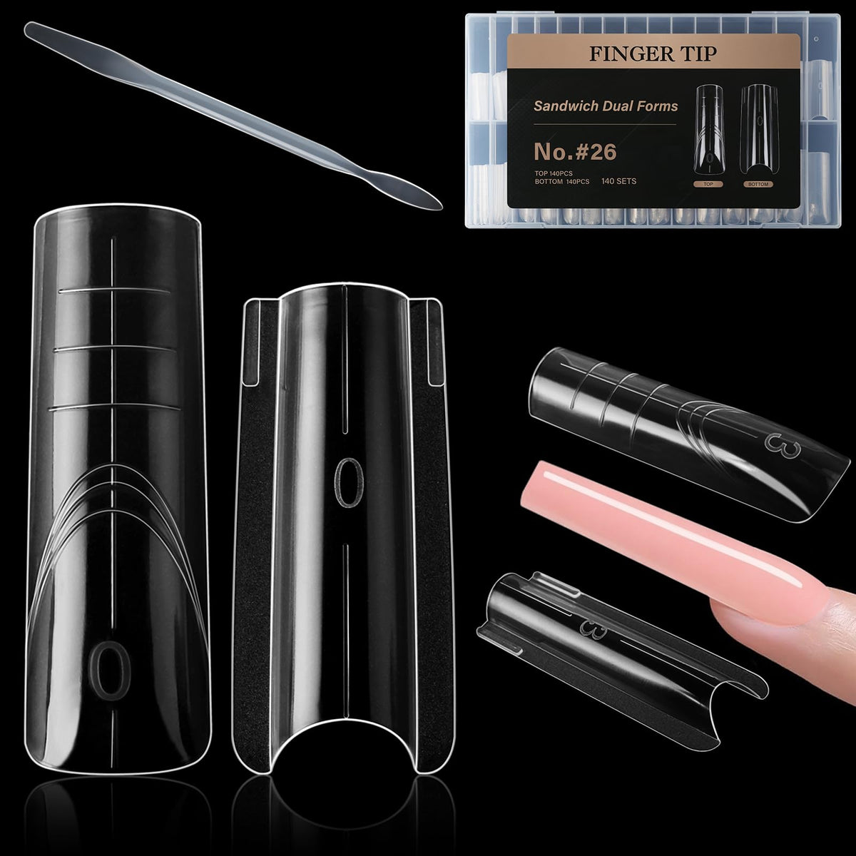 C12rtive Sandwich Nails Dual Forms packaging shows professional setup for fast extensions