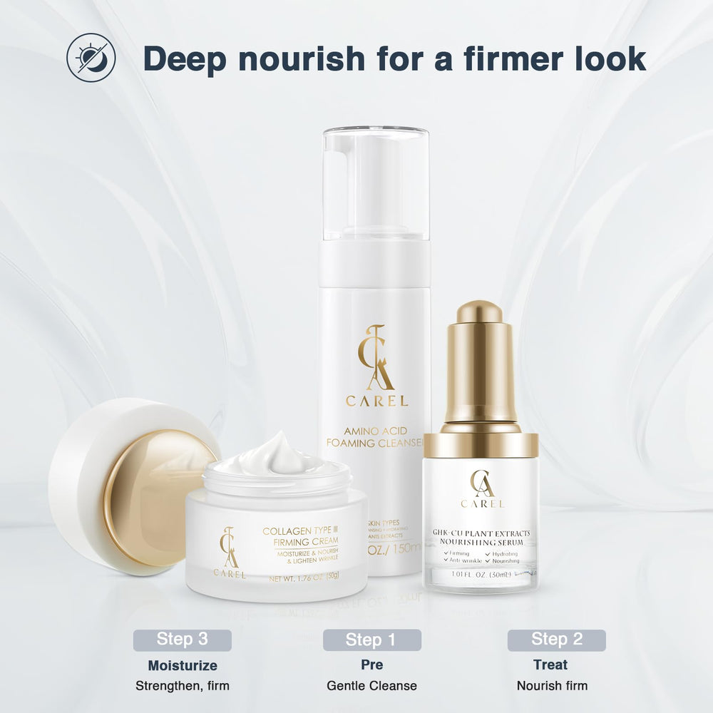 CA CAREL Peptides Collagen Firming Cream ceramides image signals barrier support.