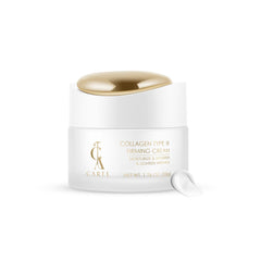 CA CAREL Peptides Collagen Firming Cream jar shows rich texture for deep hydration.