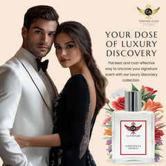 CA Perfume Amber Rouge Saffron on shelf suggesting versatile unisex fragrance.