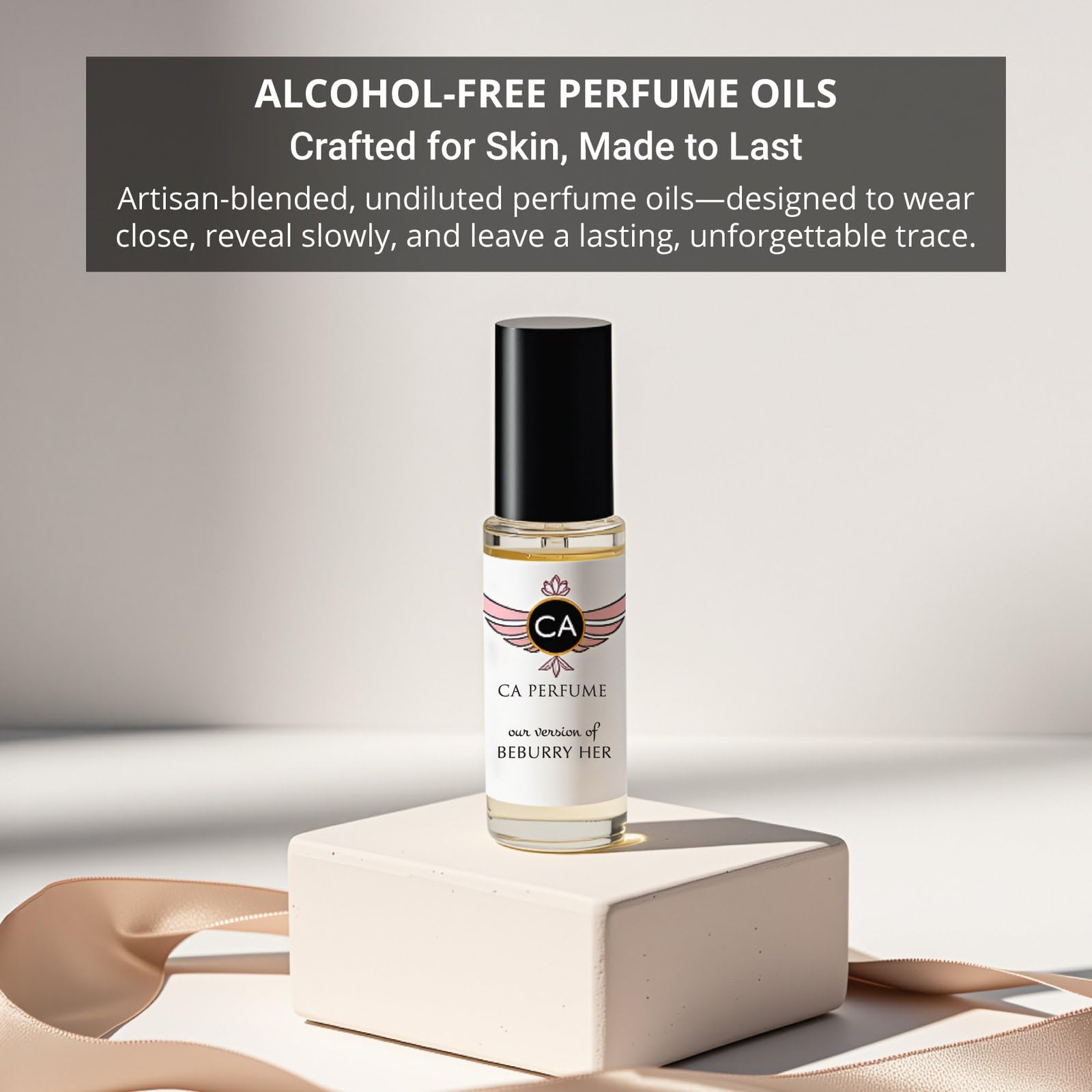 Close-up of CA Perfume Impression Bright Crystal oil perfume for long-lasting scent