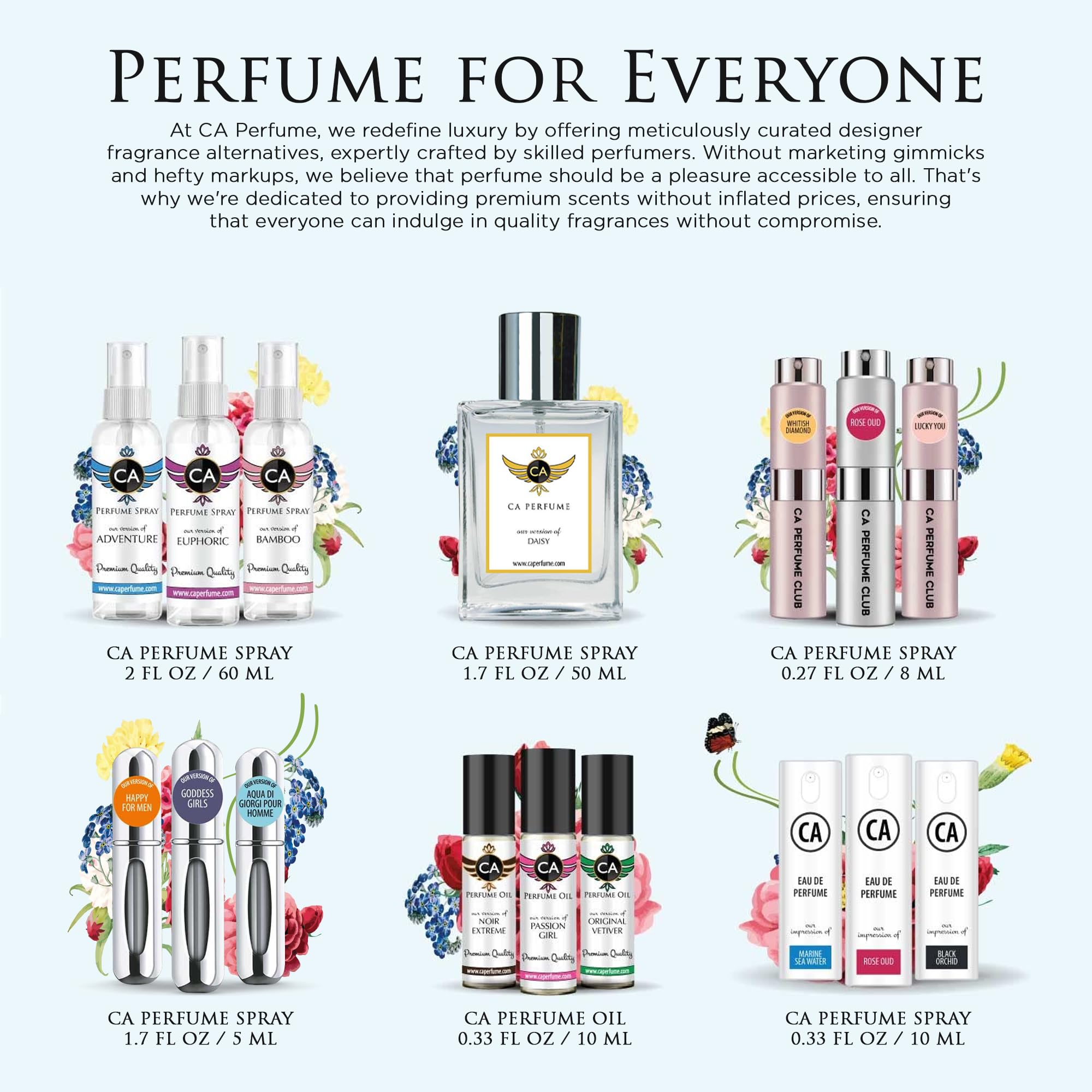 CA Perfume Impression of Delina packaging, hand-poured craft in small batches